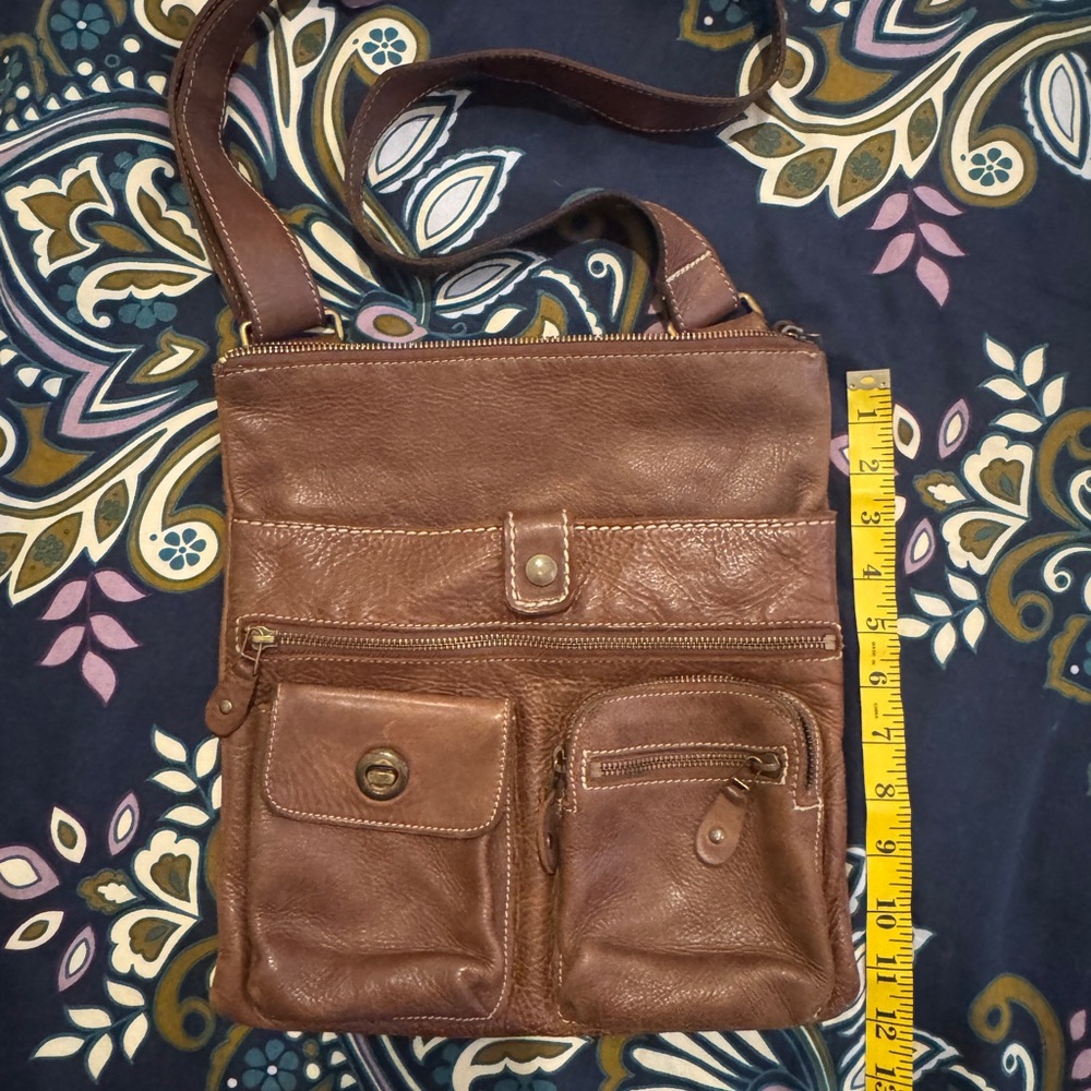 Brown Leather Crossbody Bag
